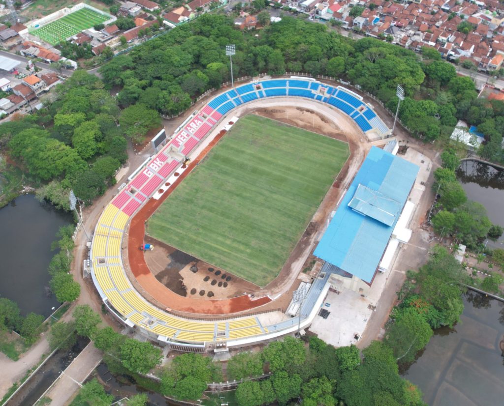 bird eye view Gelora Bumia kartini Stadium